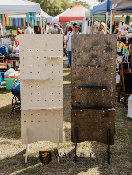 Portable CNC-Machined Market Display Shelf