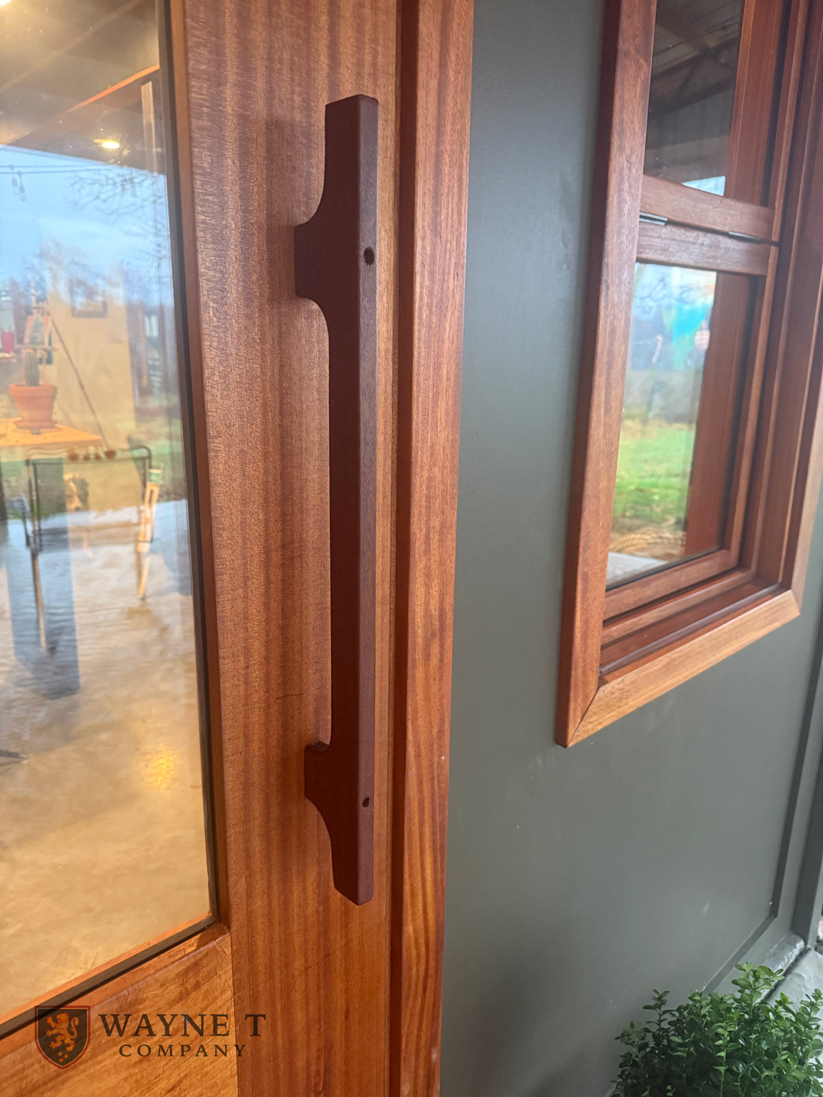 Solid Hardwood Luxury Door Handle